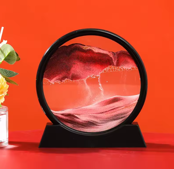 12" 3D Moving Sand Art Decor